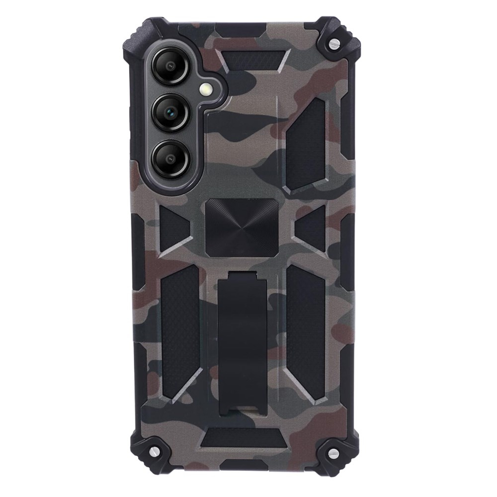 Samsung S24 green camouflage ARMOR METAL nugarėlė