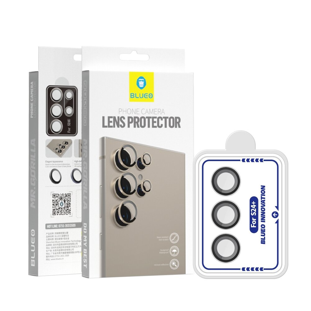 Samsung S25 PLUS / S24 PLUS / S24 FE / S23 PLUS apsauginis black Mr.Monkey galinės kameros stiklas