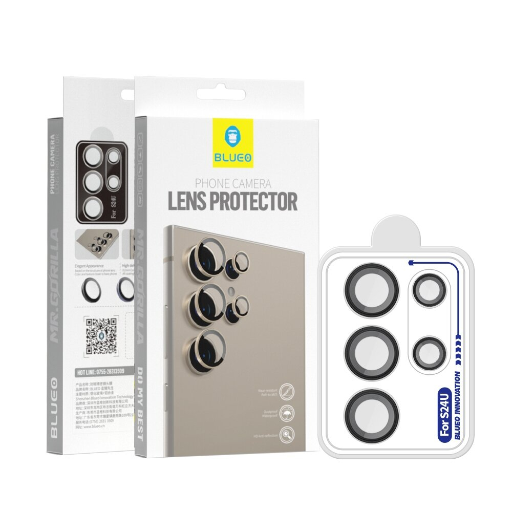 Samsung S24 ULTRA apsauginis black Mr.Monkey galinės kameros stiklas