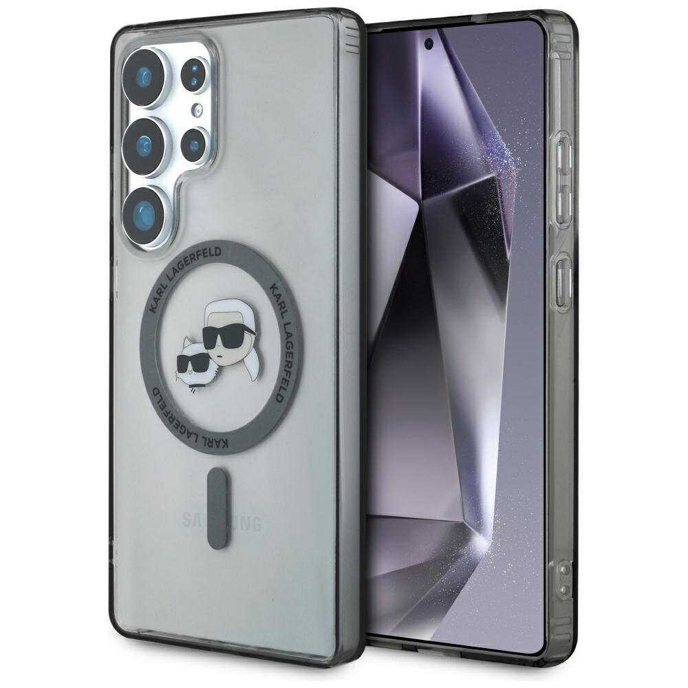 Samsung S25 ULTRA black MagSafe IML KC Heads KARL LAGERFELD nugarėlė