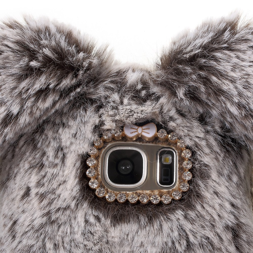 Samsung S7 ruda nugarėlė Fluffy rabbit 1