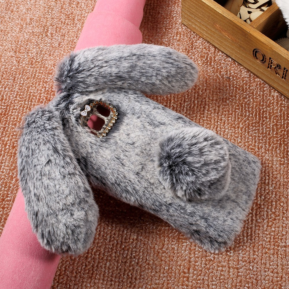 Samsung S8 pilka nugarėlė Fluffy rabbit 3