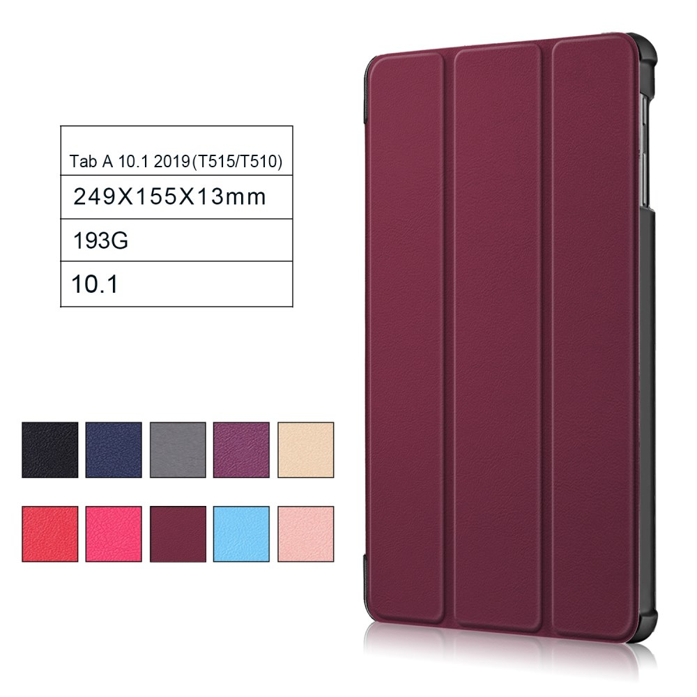 Samsung Tab A 10.1 2019 juodas TRIFOLD dėklas 2