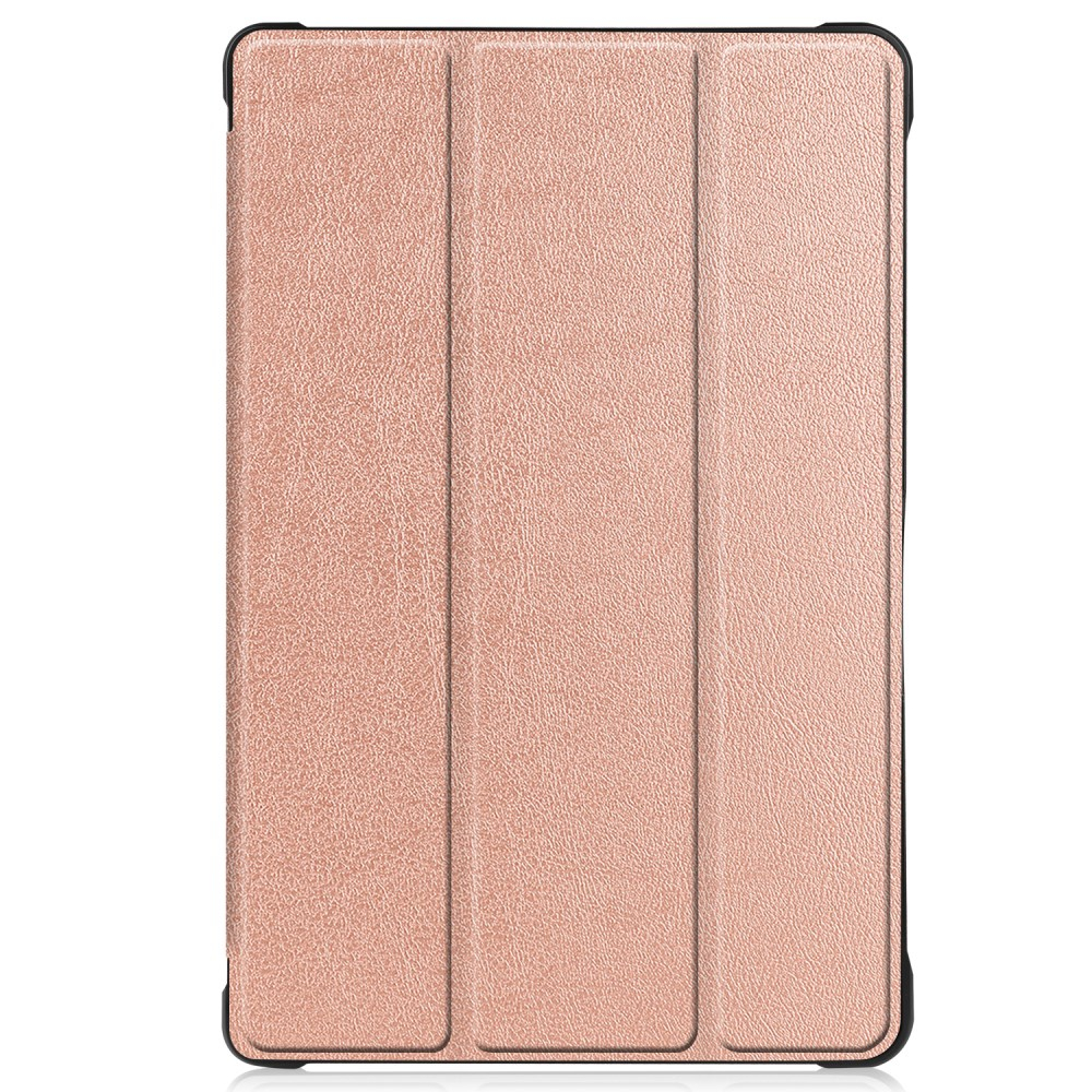 Samsung Tab A7 10.4" rausvas silikoninis TRIFOLD dėklas 4