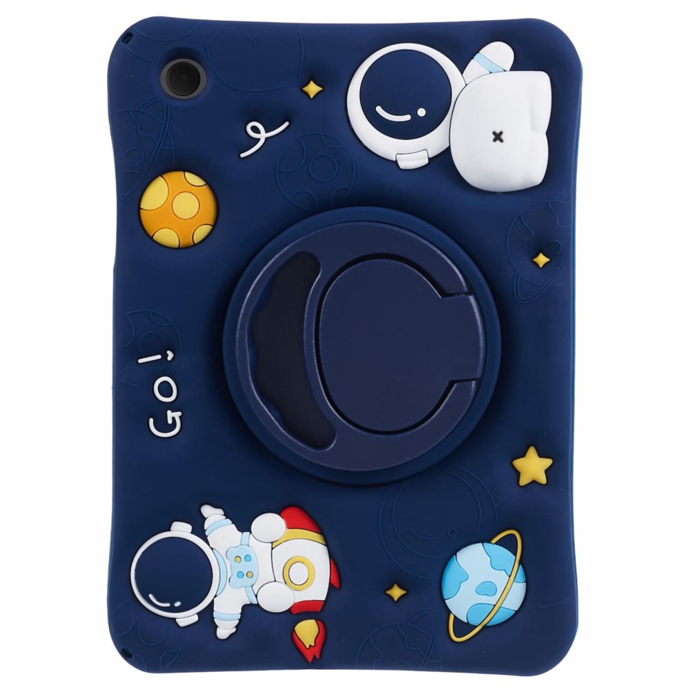 Samsung Tab A8 10.5" ARMOR KIDS Astronaut blue su kojele ir virvute nugarėlė 3
