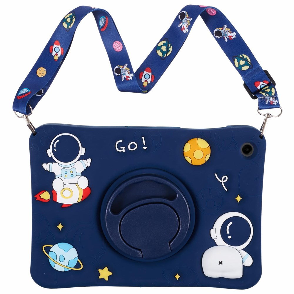 Samsung Tab A9+ 11" ARMOR KIDS Astronaut blue su kojele ir virvute nugarėlė 1