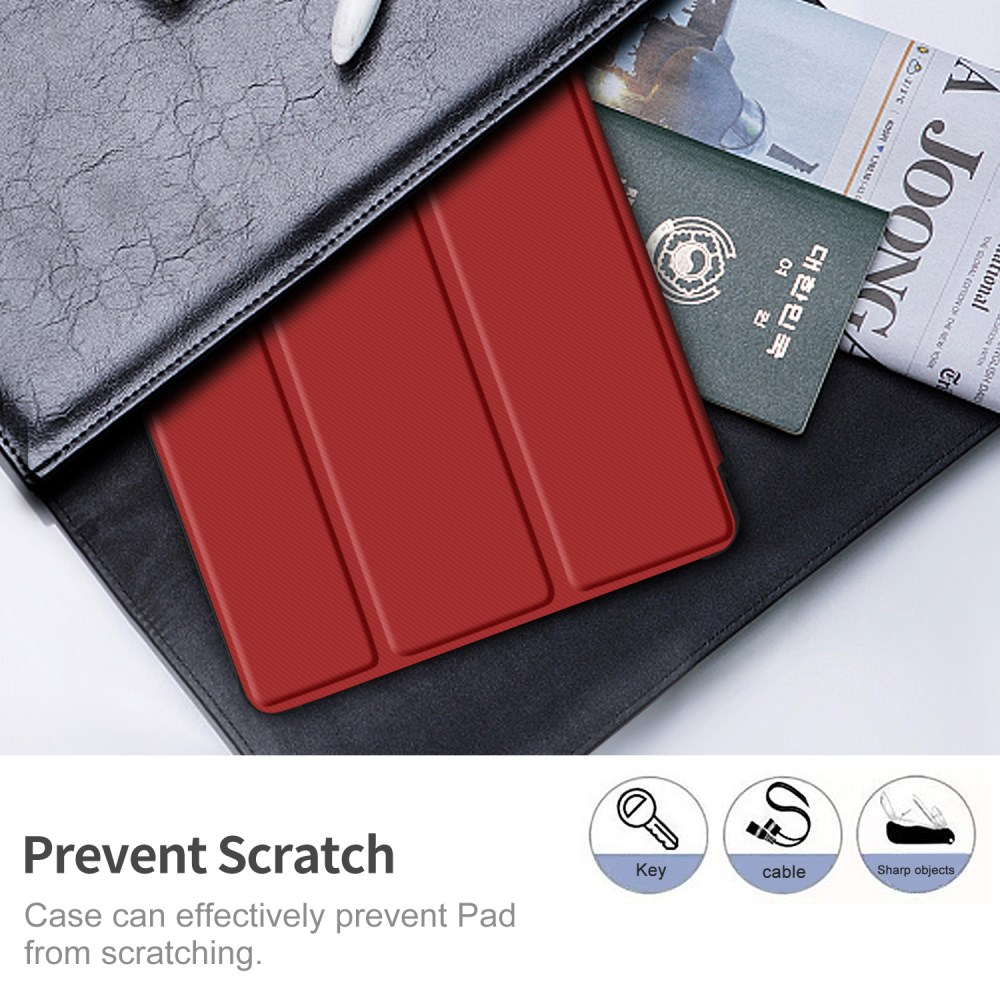 Samsung Tab S6 10.5 raudonas S PEN TRIFOLD dėklas 2