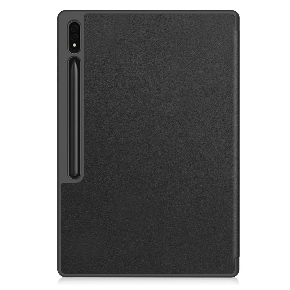 Samsung TAB S8 ULTRA / S9 ULTRA / S10 ULTRA 14.6" black silikoninis S PEN TRIFOLD dėklas 1