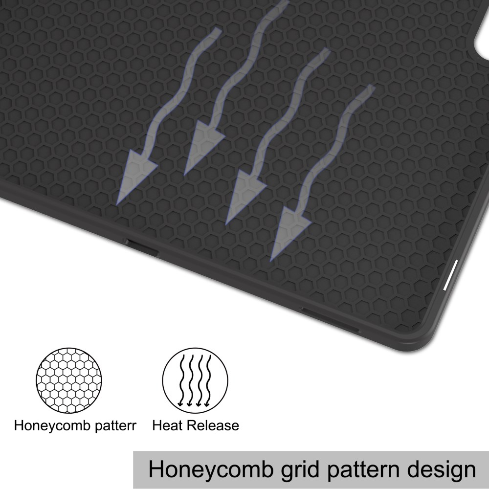 Samsung TAB S8 ULTRA / S9 ULTRA / S10 ULTRA 14.6" rose gold silikoninis S PEN TRIFOLD dėklas 4