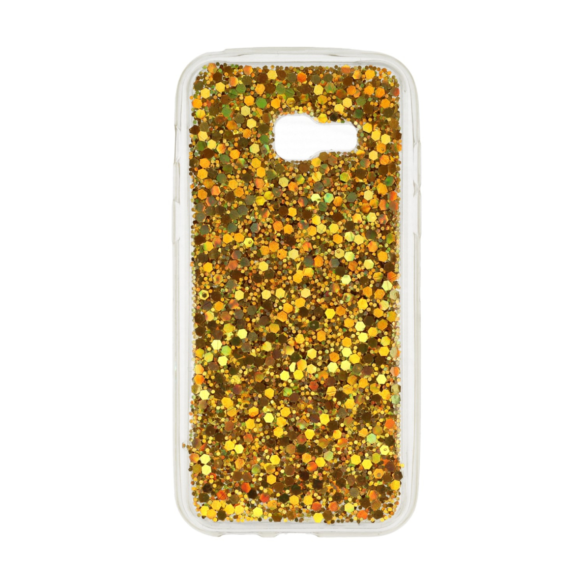 Samsung 2017 A3 GLITTER TRC gold nugarėlė