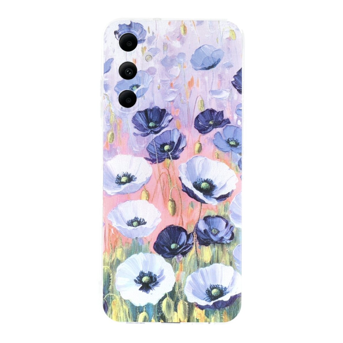 Samsung A05s 5G clear nugarėlė Poppy Design00330