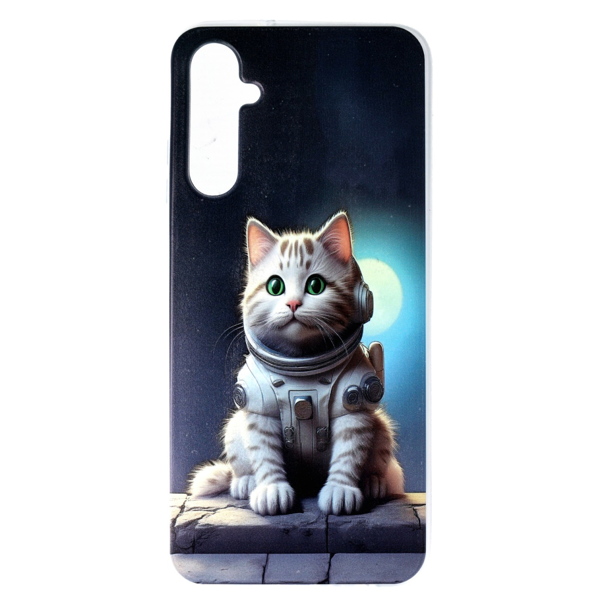 Samsung A05S clear nugarėlė Astronaut Cat Design00317