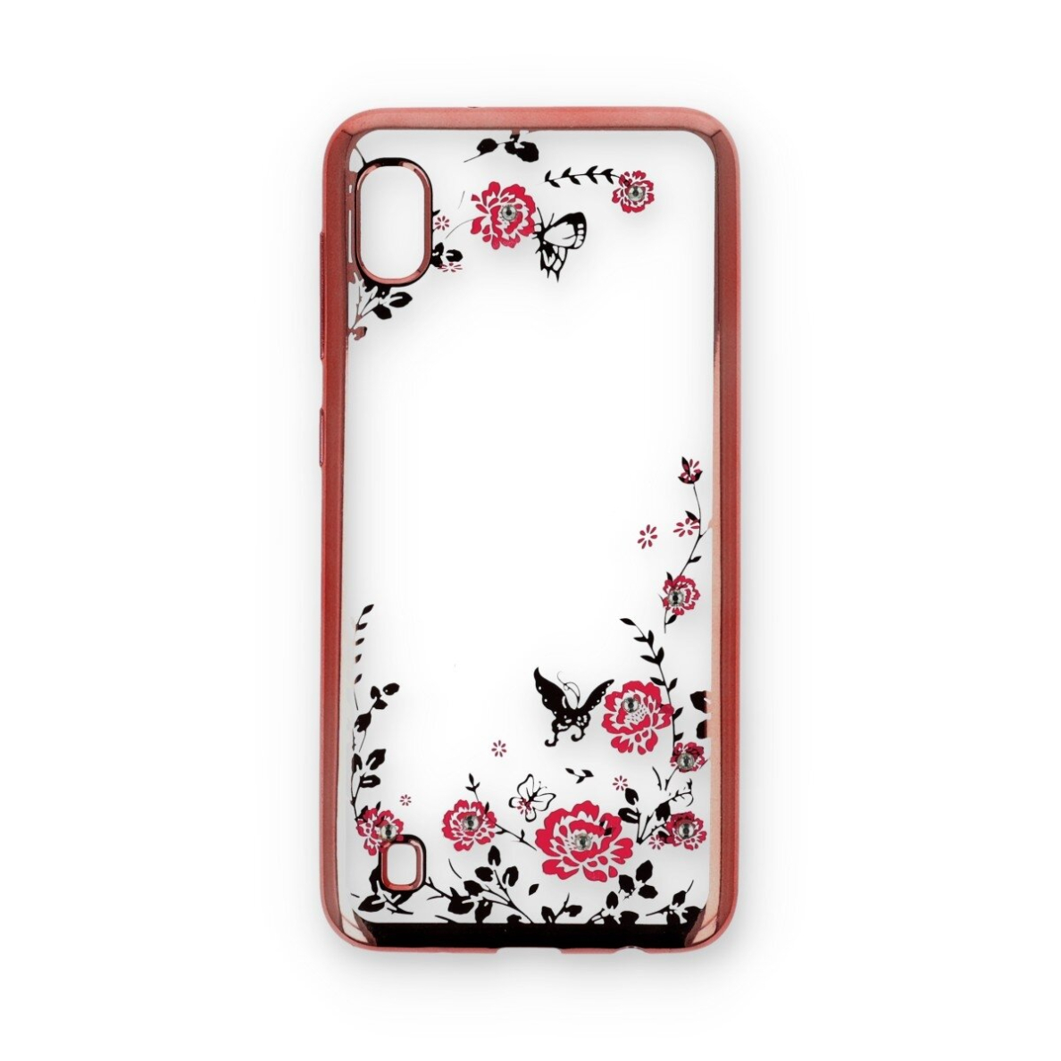 Samsung A10/M10 rausva Perfect FLOWERS nugarėlė