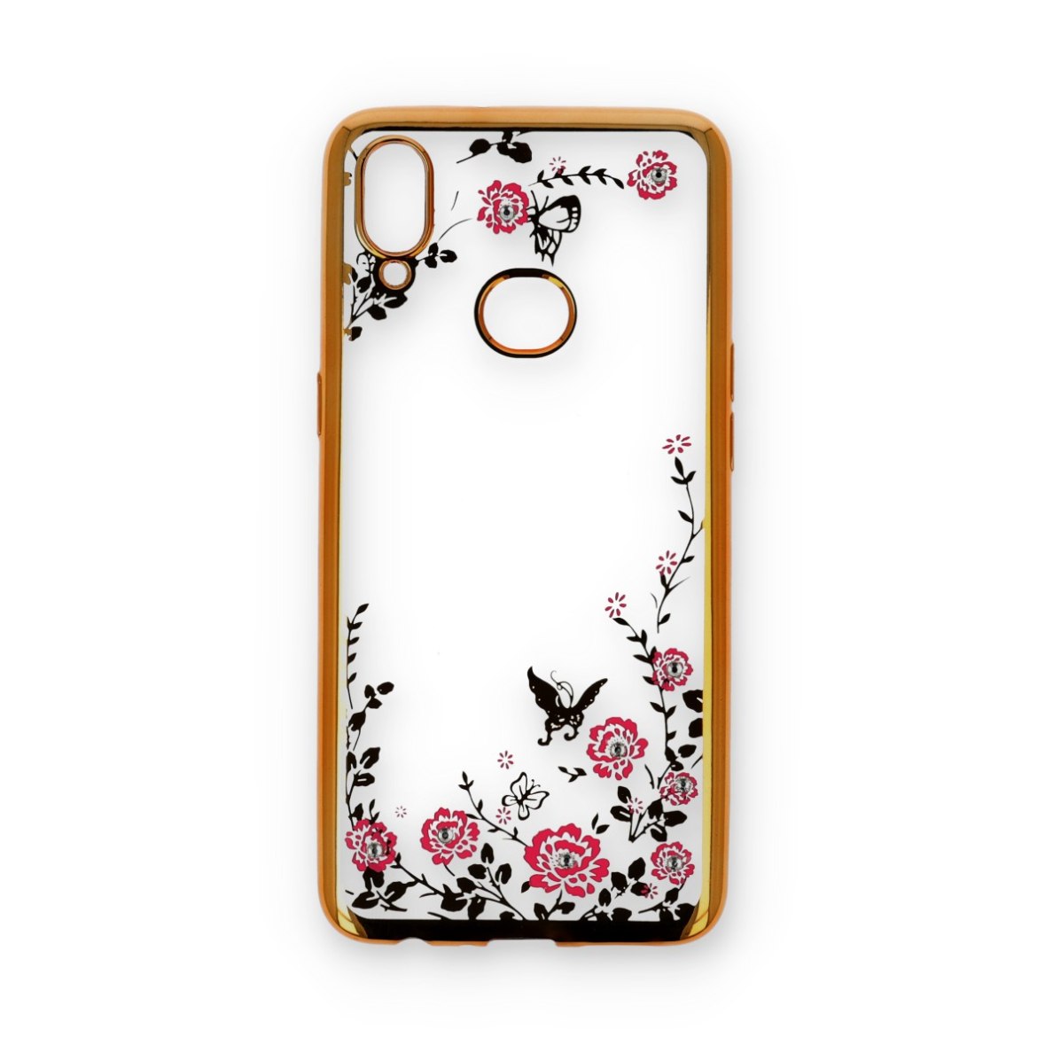Samsung A10S aukso spalvos perfect FLOWERS nugarėlė 1