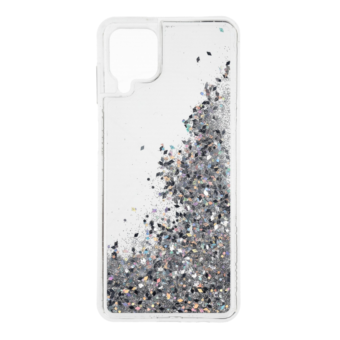 Samsung A12 sidabro spalvos WATER SPARKLE nugarėlė