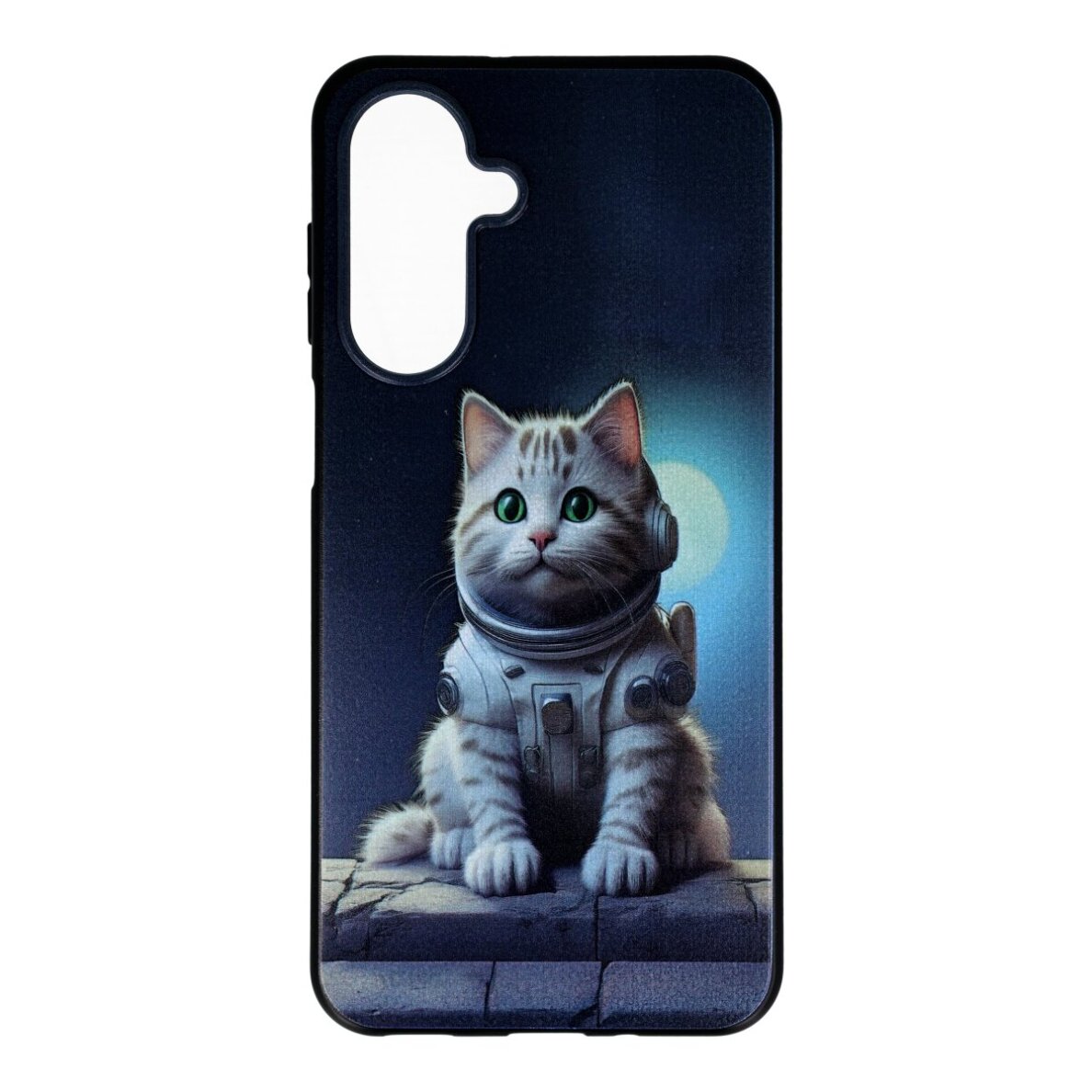 Samsung A17 5G black nugarėlė Astronaut Cat Design00317