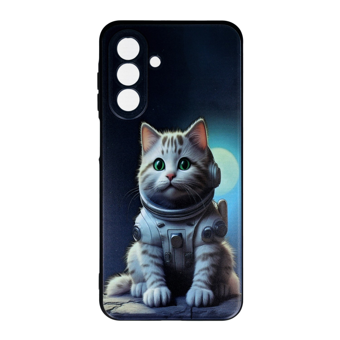 Samsung A26 5G black nugarėlė Astronaut Cat Design00317
