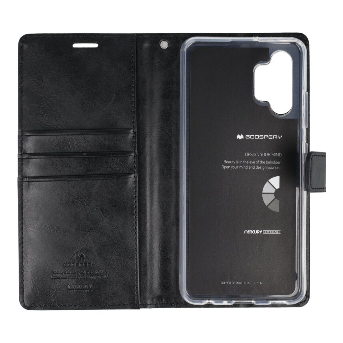 Samsung A32 juodas MERCURY BLUE MOON2 dėklas 1