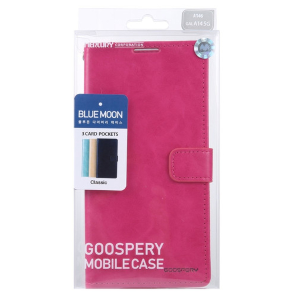 Samsung A32 rožinis MERCURY BLUE MOON2 dėklas 1