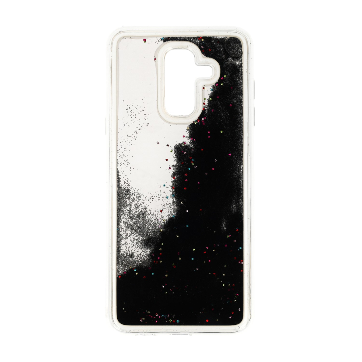 Samsung A6 PLUS 2018 juoda WATER BALLS nugarėlė