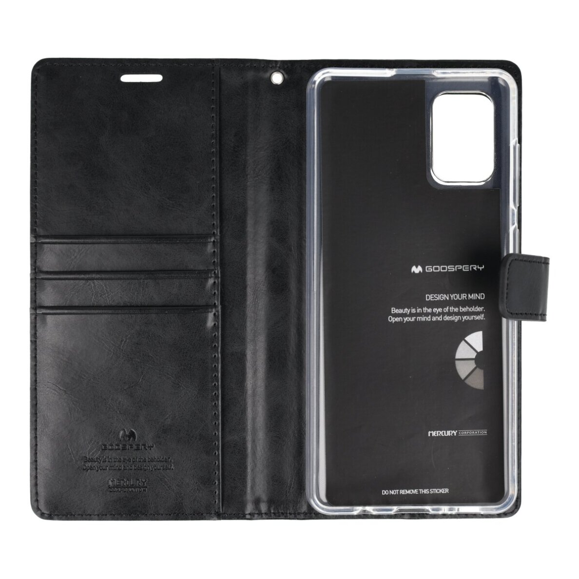 Samsung A71 black MERCURY BLUE MOON2 dėklas 2