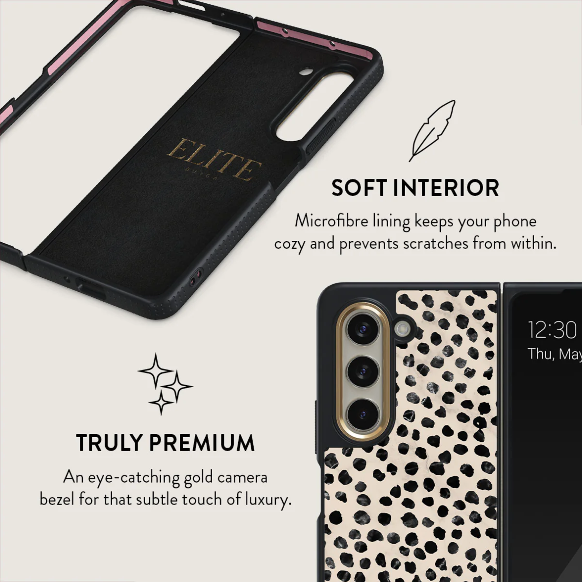 Samsung FOLD6 5G Elite Almond Latte BURGA nugarėlė 5