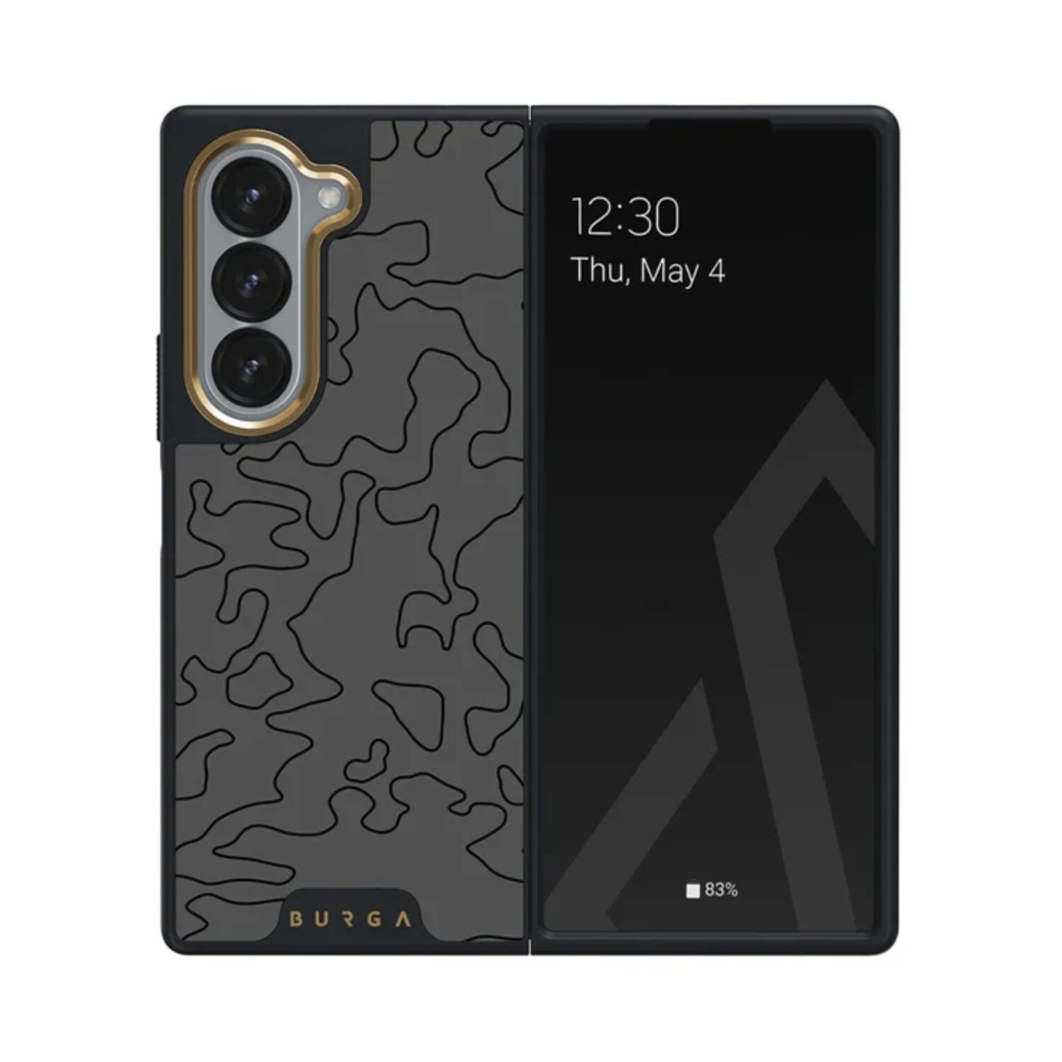 Samsung FOLD6 5G Elite Black Rock BURGA nugarėlė