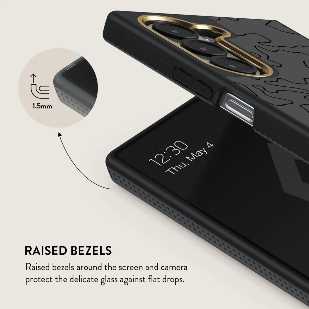 Samsung FOLD6 5G Elite Black Rock BURGA nugarėlė 6