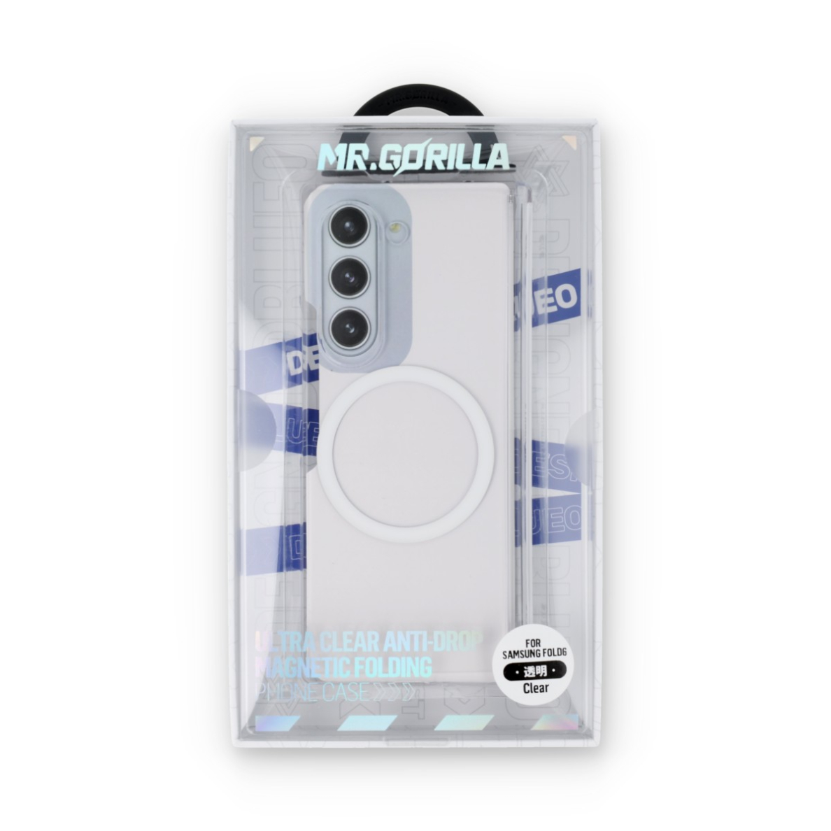 Samsung FOLD6 5G clear MagSafe Mr. Monkey nugarėlė 3