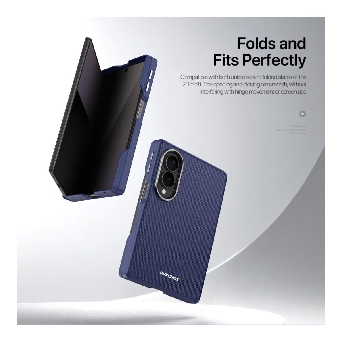Samsung FOLD8 blue DUX DUCIS Vyne Series nugarėlė 6