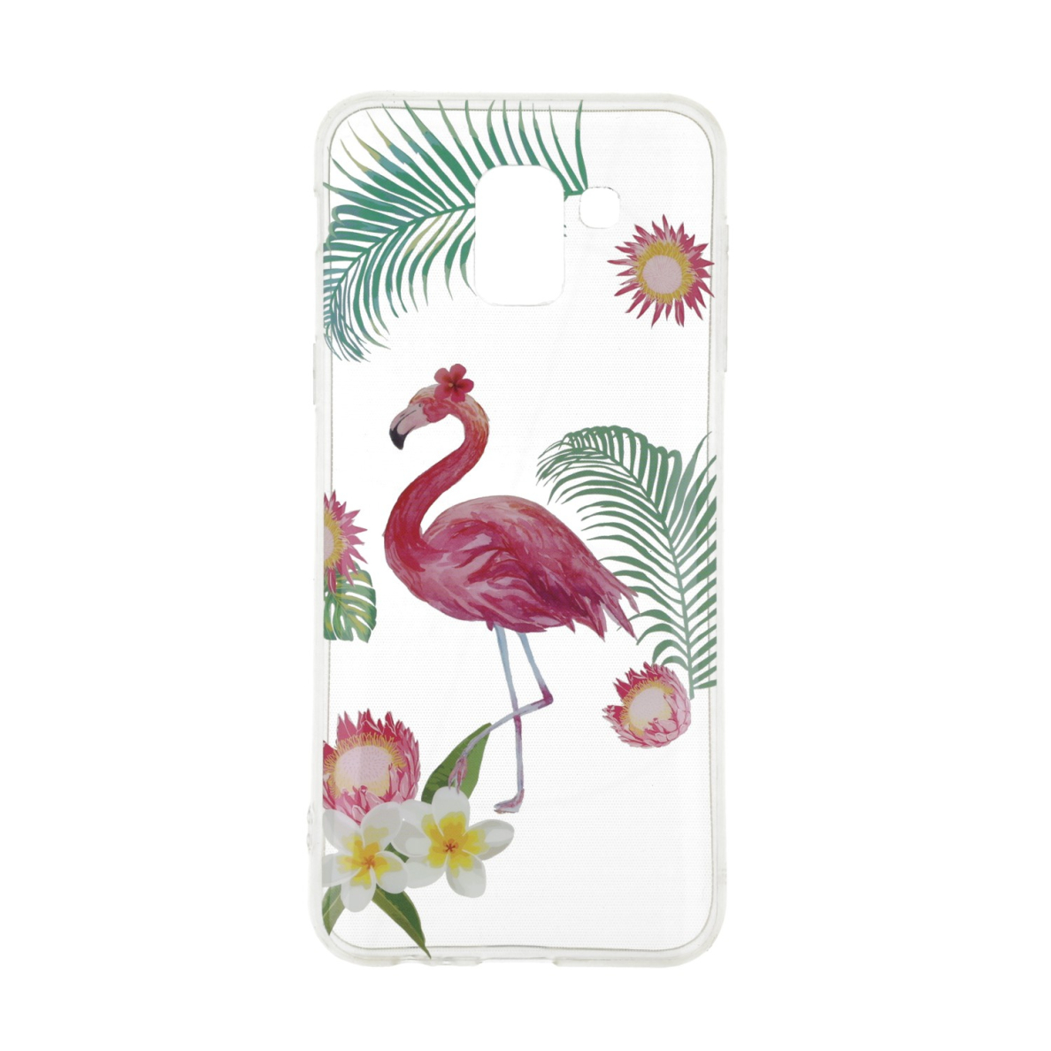 Samsung J6 2018 Tracy clear Flamingo nugarėlė