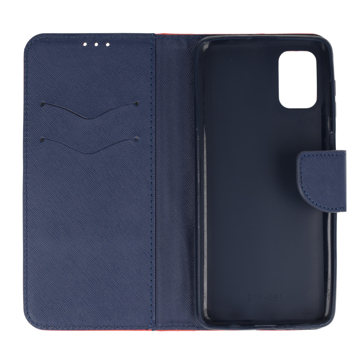 Samsung M51 raudonas fancy diary dėklas 1