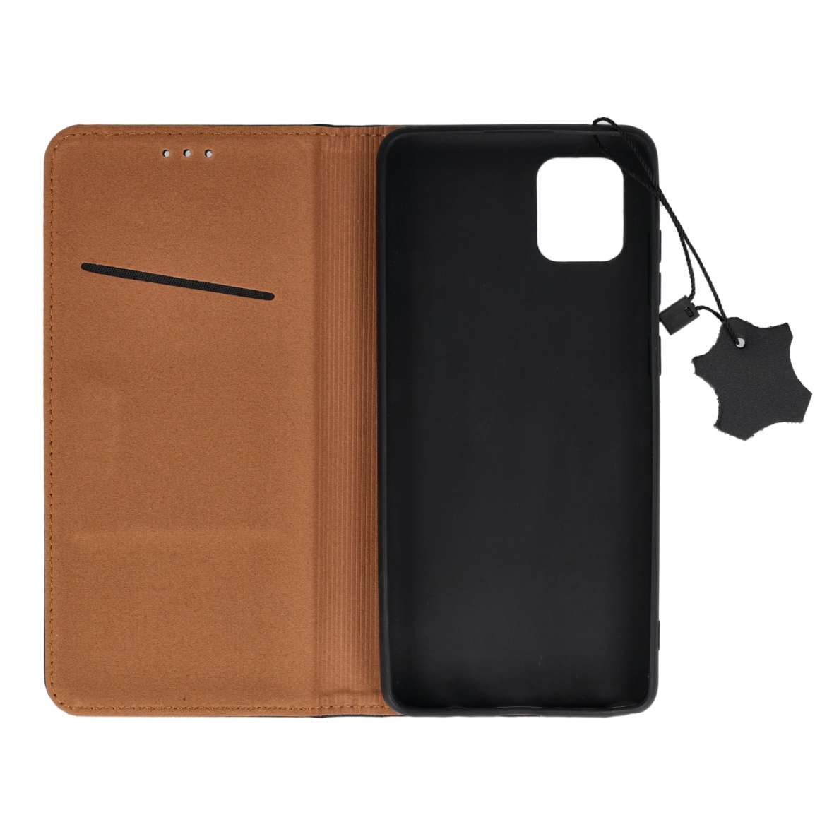 Samsung Note 10 Lite/A81 juodas odinis GENUINE dėklas 4