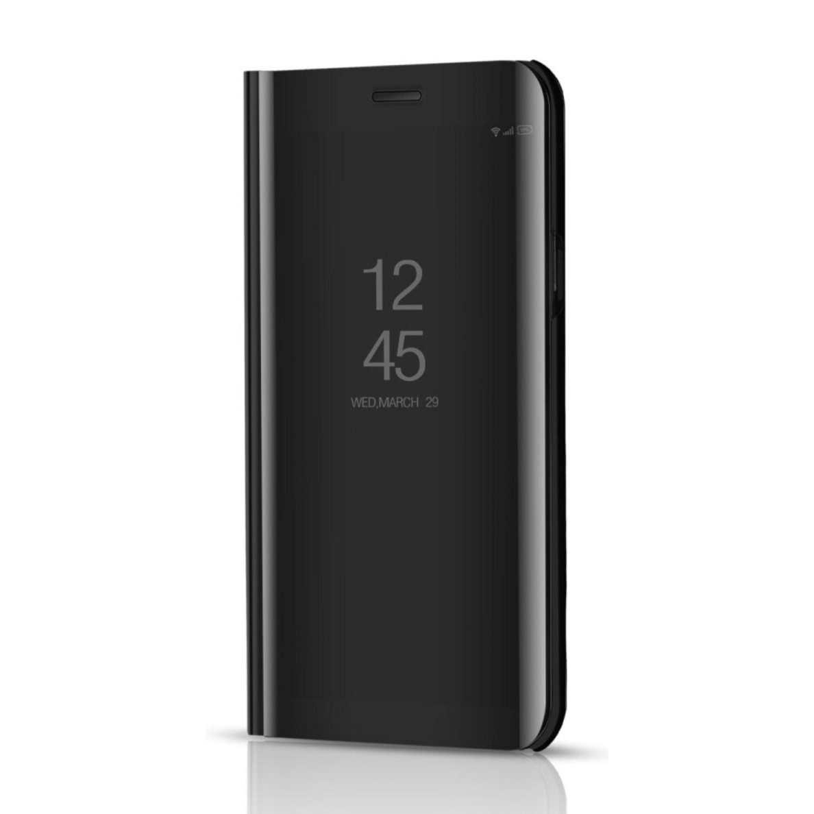 Samsung Note 10 Lite/A81 juodas VIEW WINDOW dėklas