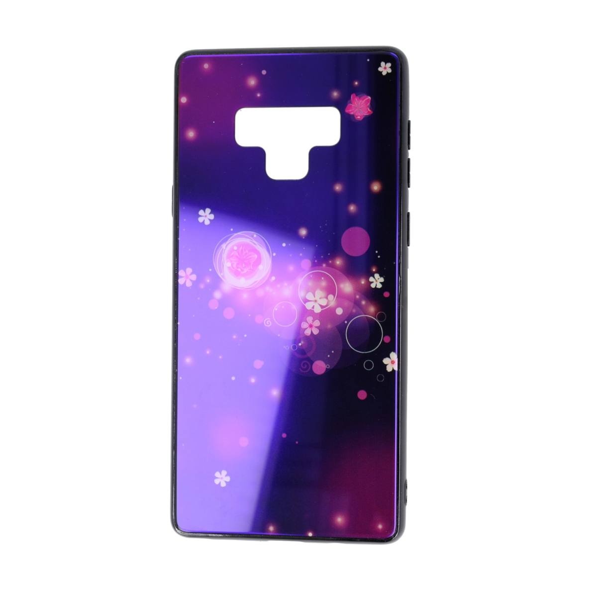 Samsung NOTE 9 BLUE RAY GLASS nugarėlė Bubbles&Flowers