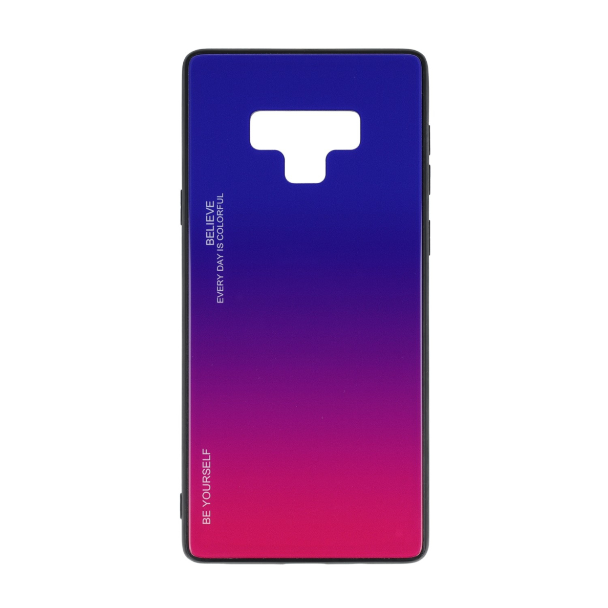 Samsung Note 9 mėlyna+rožinė tracy GLASS nugarėlė
