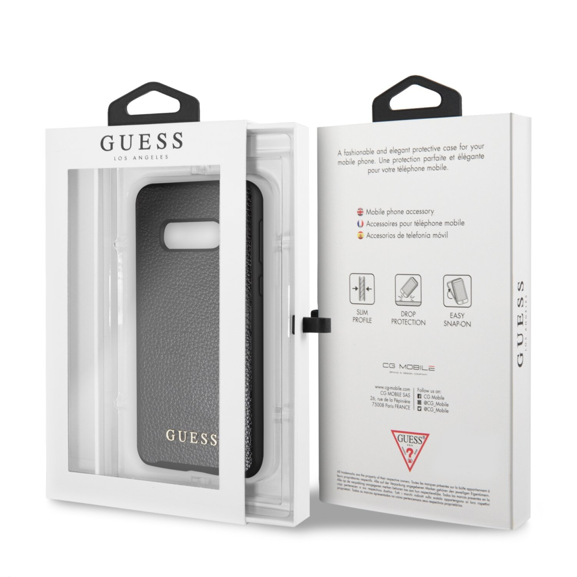 Samsung S10e juoda GUESS nugarėlė GUHCS10LIGLBK 5