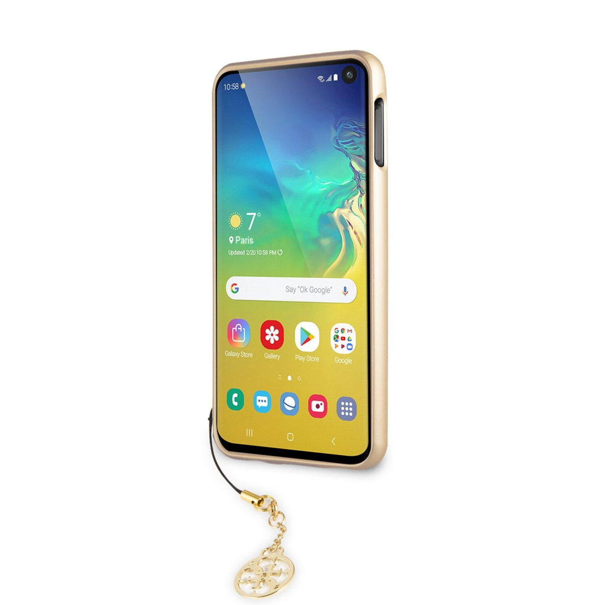 Samsung S10e ruda GUESS nugarėlė GUHCS10LGF4GBR 1 Samsung S10e ruda GUESS nugarėlė GUHCS10LGF4GBR 1