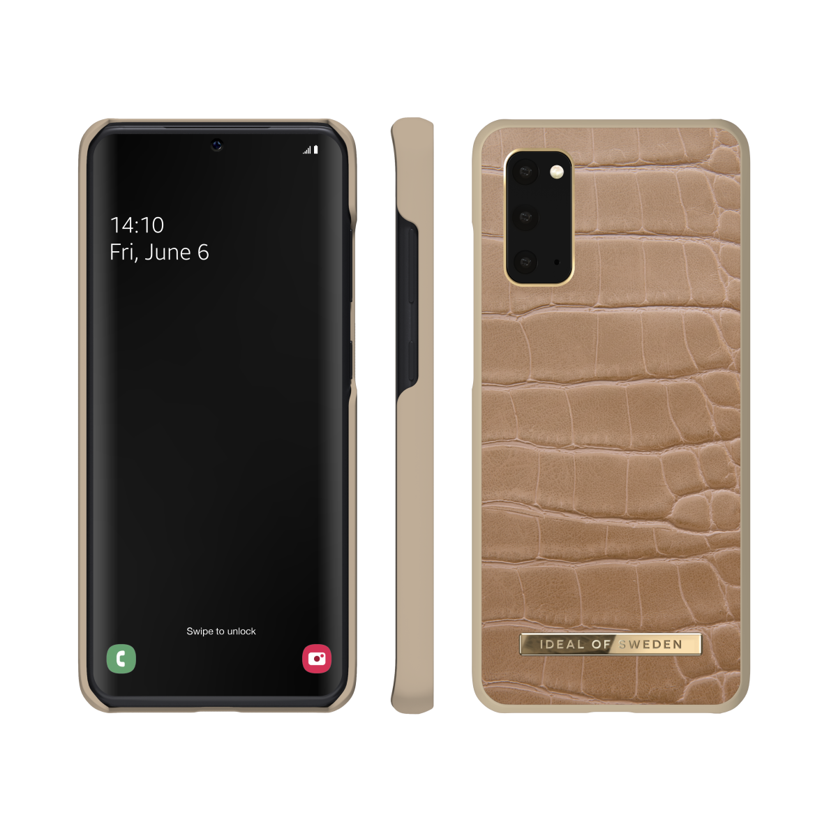 Samsung S20 iDeal Of Sweden dėklas Camel Croco 2