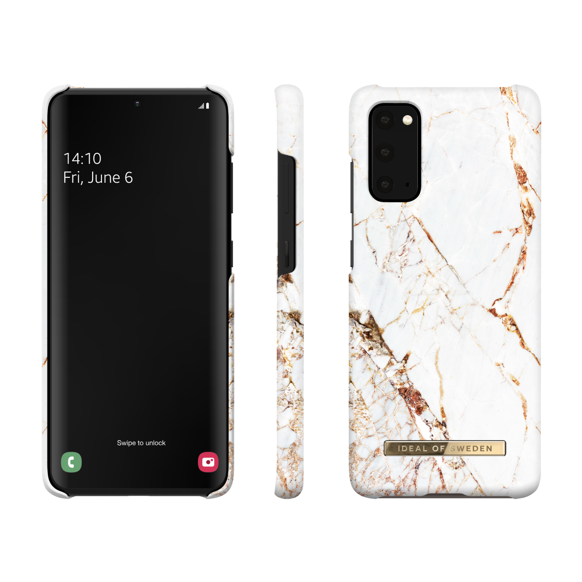 Samsung S20 iDeal Of Sweden nugarėlė Carrara Gold 2