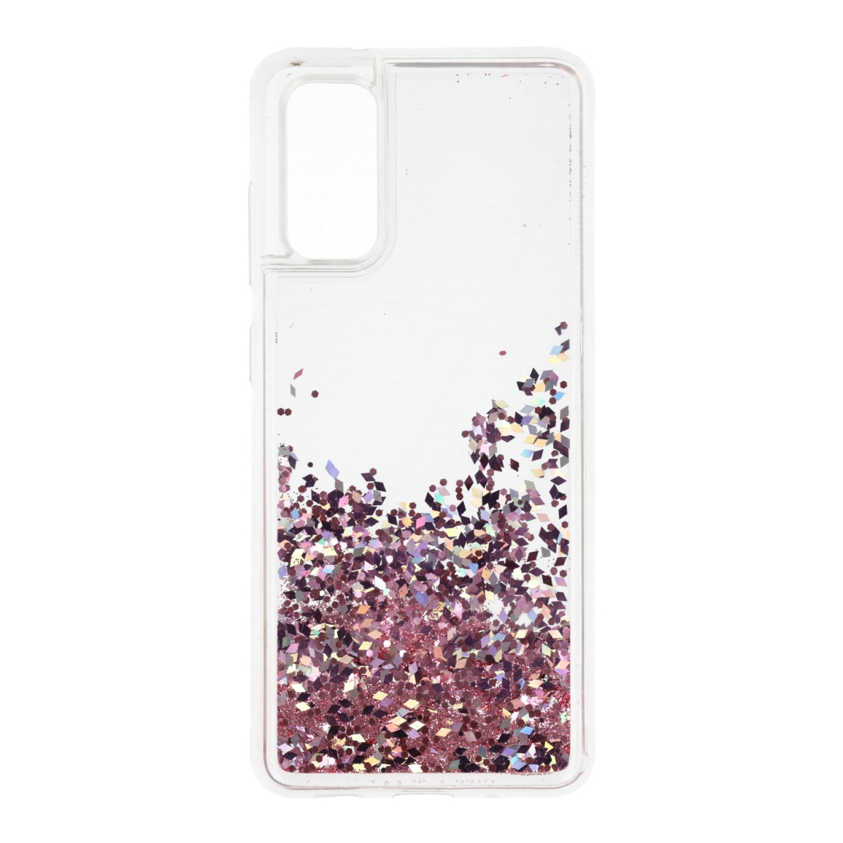 Samsung S20 rausva Water Sparkle nugarėlė