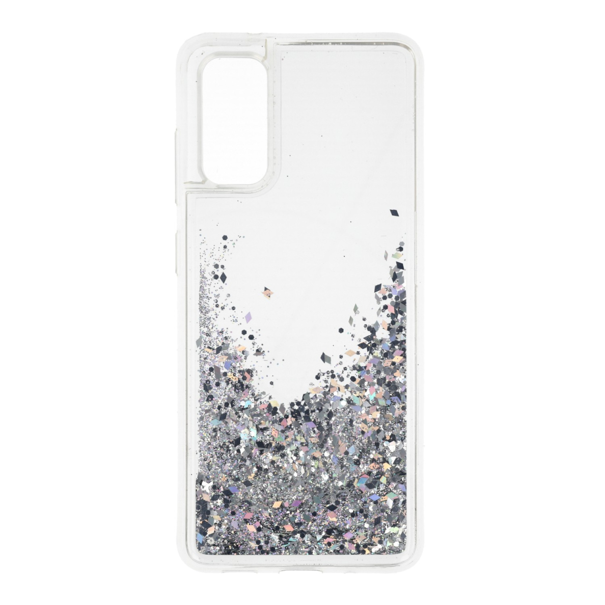 Samsung S20 sidabro spalvos Water Sparkle nugarėlė