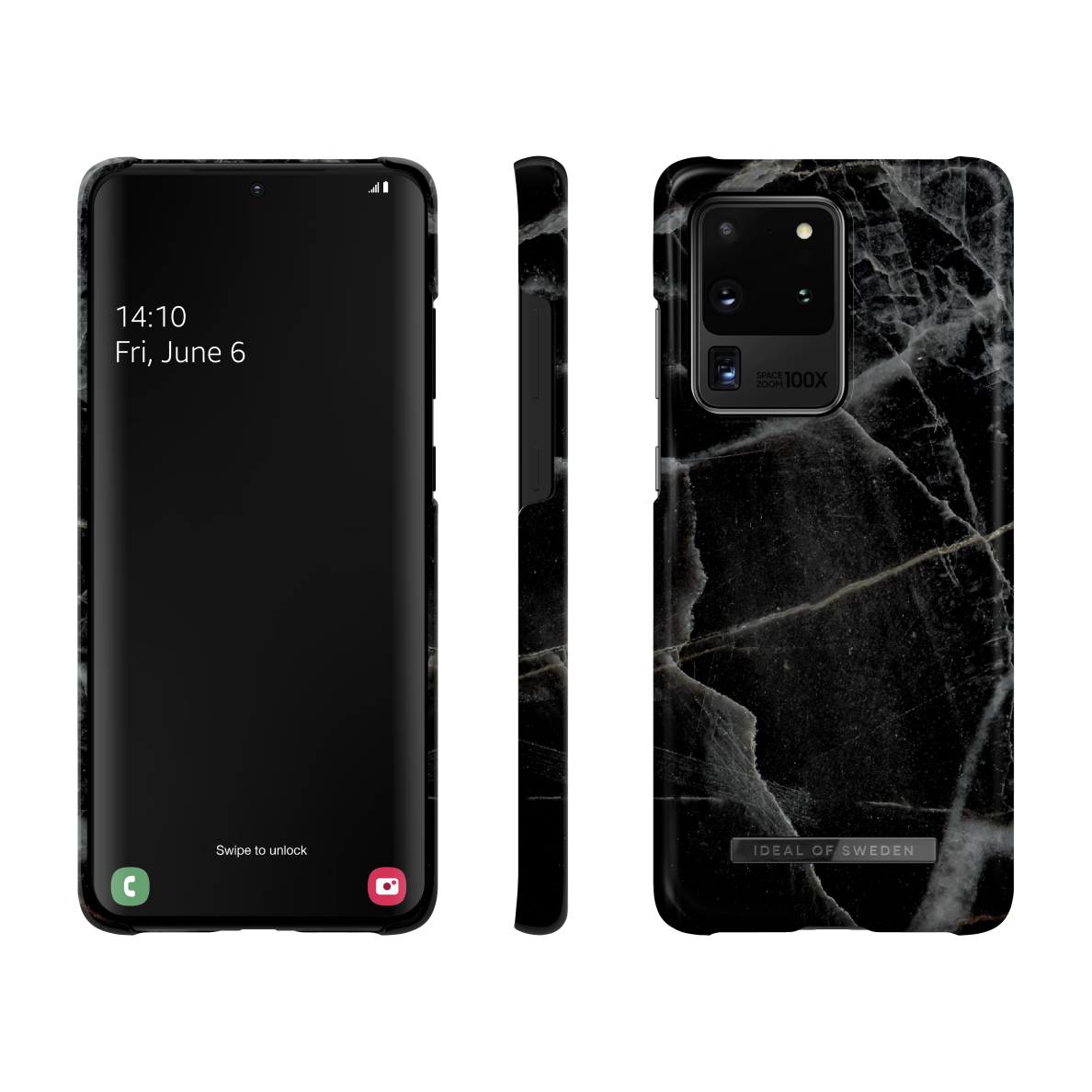 Samsung S20 ULTRA iDeal Of Sweden nugarėlė Black Thunder Marble 2