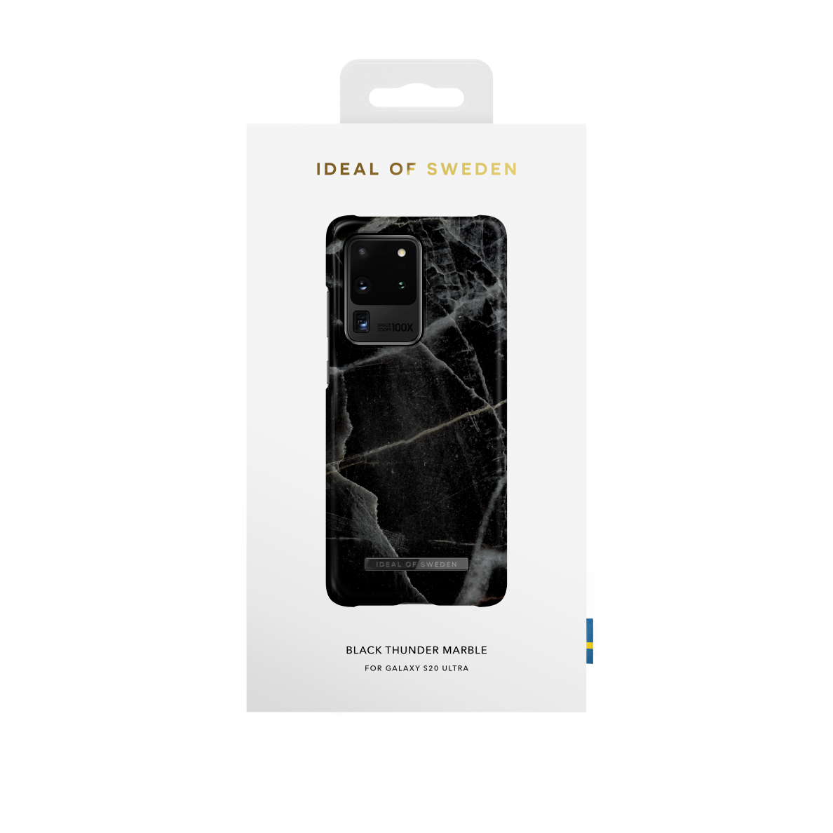 Samsung S20 ULTRA iDeal Of Sweden nugarėlė Black Thunder Marble 1