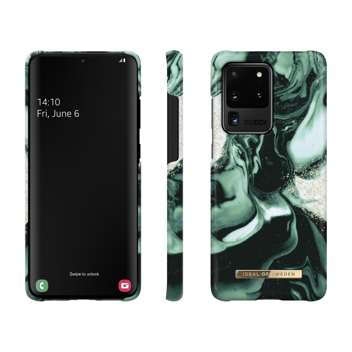 Samsung S20 ULTRA iDeal Of Sweden nugarėlė Golden Olive Marble 2