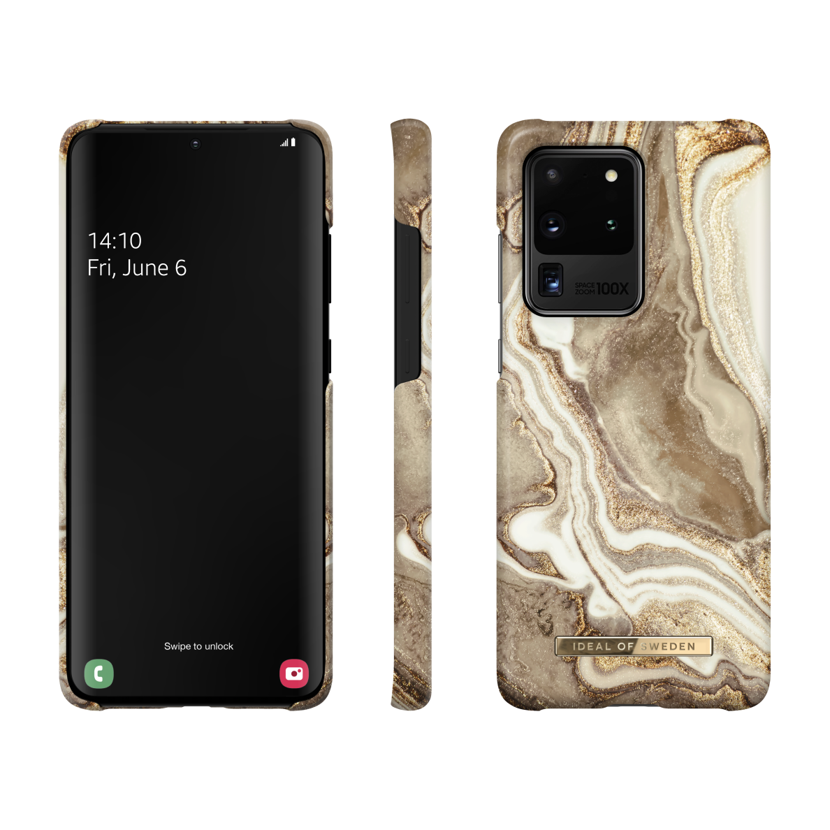 Samsung S20 ULTRA iDeal Of Sweden nugarėlė Golden Sand Marble 2