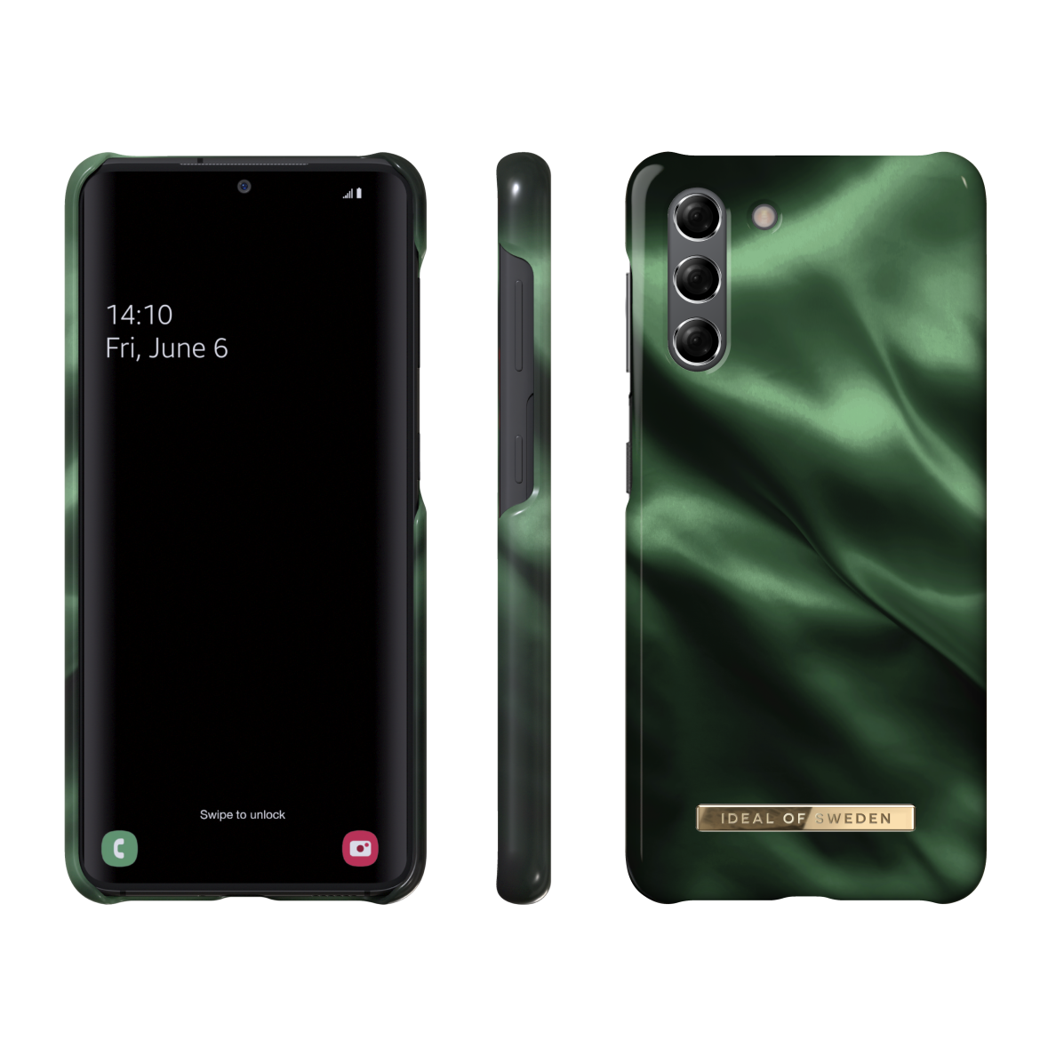 Samsung S21 iDeal Of Sweden nugarėlė Emerald Satin 2