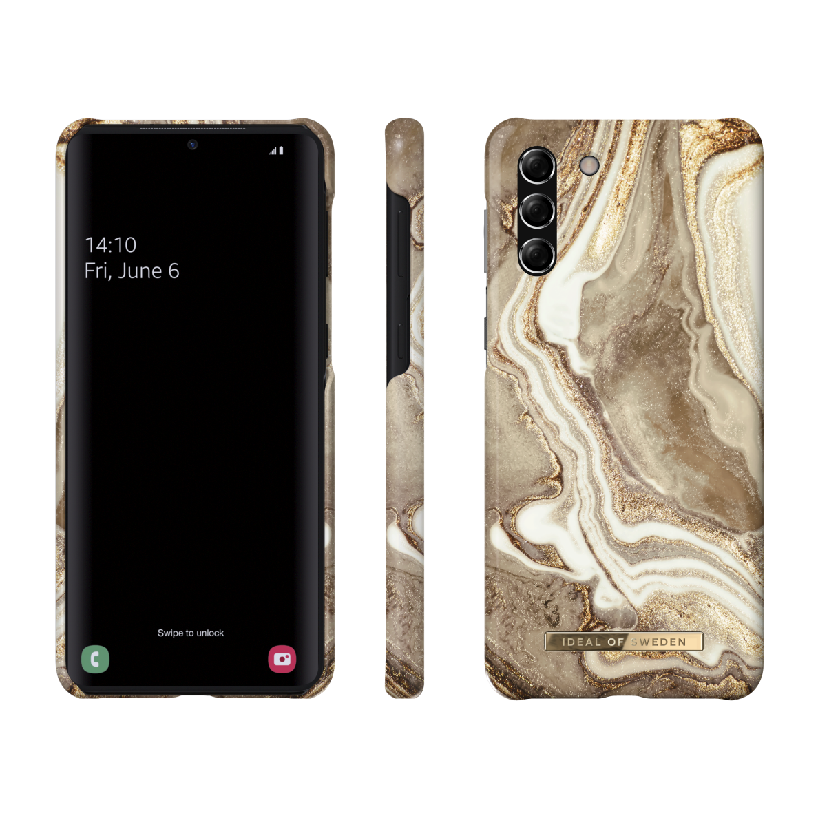 Samsung S21 iDeal Of Sweden nugarėlė Golden Sand Marble 1