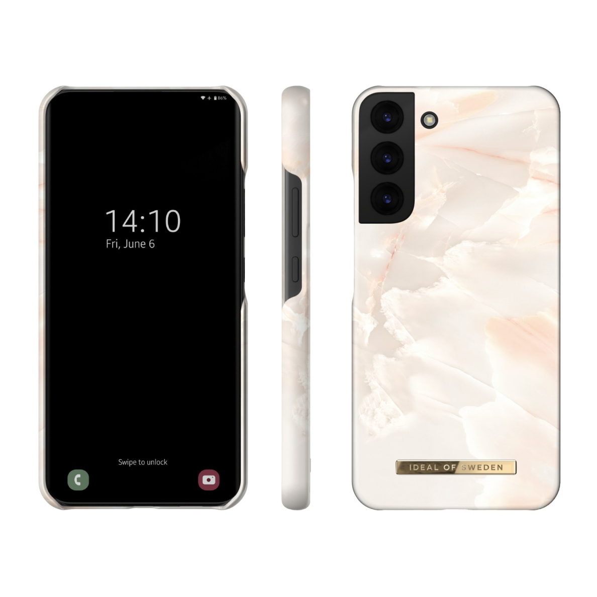Samsung S21 iDeal Of Sweden nugarėlė Rose Pearl Marble 1