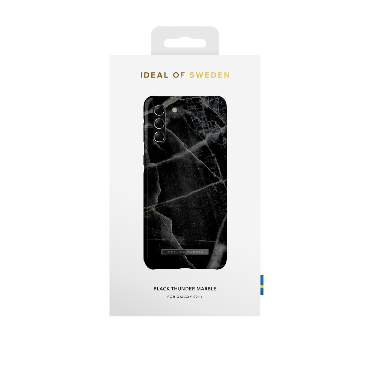 Samsung S21 PLUS iDeal Of Sweden nugarėlė Black Thunder Marble 2